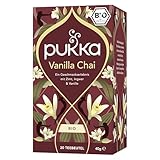 Pukka | Bio Gewürzteemischung 'Vanilla Chai' | Zimt, Ingwer & Vanille | Tee für eine ultimativ natürlich-süße Belohnung | 1er Pack | 20 Teebeutel