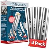 Rokitta's Rostschreck für Spülmaschine – 4er Set - Das Original – Rost Magnet gegen Flugrost – Für strahlendes Besteck, Töpfe, Pfannen & Geschirrspüler – Bekannt aus 'Die Höhle der Löwen'