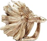 Kare Design Deko Figur Betta Fish, Gold, Deko Objekt, Fisch, Handgefertigt, 27x24x14 cm (H/B/T)