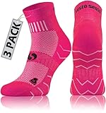 sesto senso 3 Paar Laufsocken Baumwolle Sportsocken Damen...