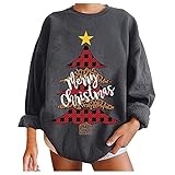 Generisch Pullover Jacken Damen für Damen, lässige Langarmbluse Skirolli (Dark Gray, XL)