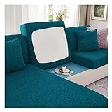 KAISUN Sofa Sitzkissenbezug, Elastische rutschfest Couch Kissenbezüge, Waschbarer Jacquard Vollwickel-Sofaschoner (Color : Green, Size : Backrest Cover M)
