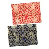 OSALADI 2 Stück Aufbewahrungstasche Für Schriften Buchtasche Kleine Beutel Aus Seide Für Schriften Buchtaschen Beutel Mit Schrift Organizer Im Chinesischen Stil Verpackungsmaterial
