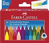 Faber-Castell 120024 Dreikant-Wachsmalkreide, 24er Etui, 1 Stück