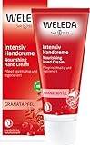 WELEDA Bio Intensiv Handcreme Granatapfel - Naturkosmetik Handpflege Creme beugt Pigmentflecken vor, Nachhaltige Feuchtigkeitscreme mit Sheabutter & Orange-Vanille Duft für trockene Hände (1x 50ml)