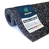 diconfa Bautenschutzmatte BREITE 1500mm (150cm) - WÄHLBAR - Dicke: 3mm bis 15mm - LÄNGE: 0,05m bis 10m - Auswahl: 0,05m (5cm) lang, 3mm stark - Gummimatte Meterware Gummigranulat Gummiregenerat