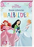 Disney Prinzessin: Unsere schönsten Malbilder: Mehr als 60 Ausmalmotive | Malblock für Kinder ab 4 Jahren