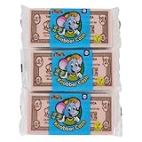 Küchle Knabber-Cash Geldscheine 4-farbig | 3er Pack (3 x 20g) | Esspapier | Essoblaten mit Süßungsmittel | Vegan