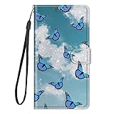 HOOl Kreativ Bunt Bemalt Full Body Hülle für iPhone 7 Plus/8 Plus,Brieftasche PU Leder Case Magnetverschluss Standfunktion Kartenfach Flip Cover