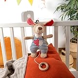 SIGIKID Spieluhr mit Wunschmelodie Einschlafhilfe für Neugeborene Stofftier Babyspielzeug aus Bio-Baumwolle Geschenk zur Geburt für Babys ab Geburt für Babys und Kleinkinder Unisex
