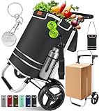 KESSER® Einkaufstrolley klappbar mit 56L Kapazität und...