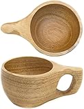 Outdoor Saxx® - Holz-Becher Kuksa Holz-Tasse, Mittelalter, Handmade, geschnitztes Design, 180ml Echt Holz