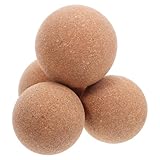 Ipetboom 4 Stück Kork Massagebälle 60/70Mm – Faszienkugeln für Triggerpunkttherapie Tiefengewebsmassage Muskelregeneration Hand und Fußmassagegerät für Physiotherapie Muskelentspannung