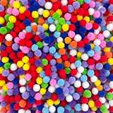 Sudnsadaks 500 Stück Pompons zum Basteln, 10 mm Filzkugeln Bunt Klein, Mini Pom Pom, Pompoms zum Basteln für Kinder, Bunte Filzbälle für Ostern Weihnachten DIY Kreativen Handwerk Dekorationen