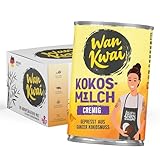 Wan Kwai Kokosmilch cremig 400ml | Vegan | Gepresst aus ganzer Kokosnuss | Fettgehalt: 15%