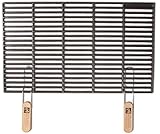 GRILLROSTPROFI Gusseisen-Grillrost 67 x 40 cm mit abnehmbaren Handgriffen von Ihrmen