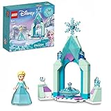 LEGO 43199 Disney Elsas Schlosshof, Prinzessinnen-Spielzeug...