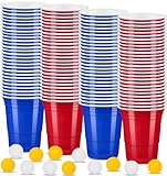 ZLPBAO 100 Partybecher Plastikbecher Cups Set Mehrweg Becher...
