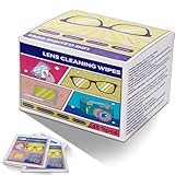 Alkoholfreie Brillenputztücher, 400 Stück - Zur schonenden und gründlichen Reinigung Ihrer Brille, Einzelverpackt - Ideal für unterwegs und Reisen