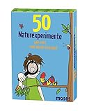 Moses MOS21079 50 Naturexperimente Geh raus und werde Forscher! | Kinderbeschäftigung | Kartenset