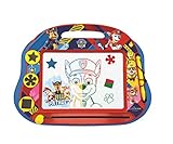Lexibook Magische magnetische Paw Patrol Helfer auf vier Pfoten Zeichentafel, Magnettafel für Kinder, künstlerisches kreatives Spielzeug für Mädchen und Jungen, Stift und Magnete, Blau/Rot, CRPA550