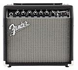 Fender Champion II 25, Combo Guitar Amp, 25W, Suitable for Electric Guitar, More Power, Upgraded Effects and Amp Models, Black/Silver