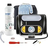 ELASTOFIT XT510 Reifenpannenset 700ml Reifendichtmittel 12V Kompressor Reifenreparaturset PKW SUV Wohnwagen 10 Jahre haltbar (XT510)