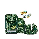 ergobag cubo light Set ergonomischer Schulrucksack, extra leicht, Set 6-teilig inkl. Seitentaschen, 780 g