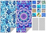 IGINOA Strandtuch XXL Microfaser Strandhandtücher Mikrofaser Badetuch Mandala 2Set Beach Towels 180x90 Schnelltrocknend Dünn Strandtücher Groß Leicht Badehandtuch Strand Geschenk