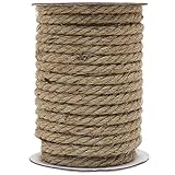 Vivifying Hanfseil, 15m 10mm Juteseil, Schwere Seil für Handwerk,Floristik, DIY, Dekoration, Bündel, Kratzbaum, Bündelung (Braun)