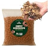 Kokosnussfasern für Blumenpflanzen 5L - Kokoserde für Pflanzen - Kokosfasern für Pflanzen, natürlich - Hochbeeterde, geeignet als Palmenerde, Erde für Zimmerpflanzen
