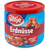 ültje Erdnüsse pikant gewürzt, ohne Fett geröstet, Dose, 24er Pack (24 x 180 g)