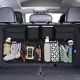 zhangqin Großen Kapazität Verstellbarer Kofferraum Organizer für V-W Golf GTI 2021 2022 2023,Autositz Spart Platz Hängende Rücksitz Storage Bags,Auto Rücksitztasche