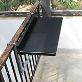 Beistellschreibtische für die Terrasse, klappbarer Wandschreibtisch, Barschreibtisch mit Geländer, Beistellschreibtische für die Terrasse, Klappschreibtisch, faltbares Aufbewahrung