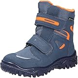 Superfit Jungen HUSKY warm gefütterte Gore-Tex Schneestiefel, BLAU/ORANGE 8010, 34 EU