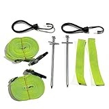 VHEUHZ Grün, 1 Set Vorzelt-Zurr-Set kompatibel mit Kampa Dometic Storm Straps