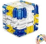 3D Labyrinth Kugel Komplexes Puzzle Mit Rollenden Kugeln, Großer Labyrinth 3D Puzzle Würfel, Zauberwürfel Spielzeug Interaktives, praktisches Gehirntrainingsspielzeug zum Stressabbau (7.5CM)