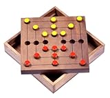 Mühle Gr. L - Strategy - Strategiespiel - Denkspiel - Brettspiel aus Holz