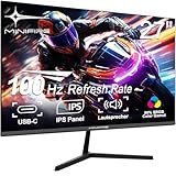 Minifire- Monitor- 27-Zoll-Bildschirm im rahmenlosen Design, IPS, 100Hz, USB Tpye-C, FHD, mit eingebautem Lautsprecher, sRGB110%, 300 Nits, FreeSync，HDMI USB-C Anschlüsse