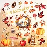 younikat Fensterbilder Herbst I beidseitig bunt I statisch...