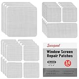 Secopad Fliegengitter Reparatur Set 38 Stück, Fliegengitter Reparatur Klebeband, Insektennetz Fliegengitter Reparaturset aus Glasfaser, Selbstklebend, Schwarz