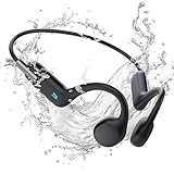 HIFI WALKER Knochenschall Kopfhörer MP3 Player Wasserdicht IPX8, Unterwasser Open Ear Sport kopfhörer Kabellos Music Player 32GB Speicher, Bluetooth 5.3, für Laufen, Radfahren, Schwimmer