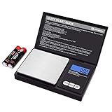 UNIWEIGH Grammwaage,200 gx0.01 g(7.05 oz x 0.001 oz) Digitale Taschenwaage,Elektronische Smart Weigh Waage,Tragbare kleine Schmuckwaage Gramm und Unzen,Miniwaage mit LCD Display,Tara