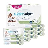 WaterWipes Sensitive+ Baby & Toddler Wipes, Baby- und Kleinkind-Feuchttücher, 720 Stück (12 Packungen), 3-in-1-Reinigung, Pflege, Schutz, 99,9% Wasser, strukturierte Reinigung, parfümfrei