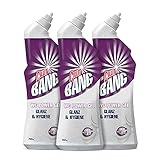 CILLIT BANG WC Power Gel Glanz & Hygiene – Kraftvoller WC-Reiniger mit Aktiv-Chlor – 3 x 750 ml