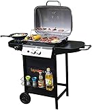 Grill Outdoor Barbecue Grill Hausgartengrill Garten Smoker Multifunktionsgrill Outdoor Großgrill Rollgrill Geeignet für 10-20 Personen