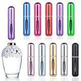 Hitchuey Parfümzerstäuber, 5ml Nachfüllbar Parfüm Flaschen, Mini Portable Parfum Zerstäuber mit Fenster für Unterwegs, Handtasche, Reisen (10 Stück)