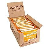 Hafervoll Porridge2go Erdnuss & Nussmus, 13 x 55g Riegel- Vegan, Bio, Glutenfrei, Naschen ohne Zusatz von Zucker, mit Hafer, Datteln und Quinoa-Pops