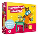 FRANZIS 67199 - Experimentierspaß mit der Maus - Experimentierkasten mit 23 spannenden wissenschaftlichen Versuchen für Kinder ab 7 Jahren, inkl. 48-seitigem Handbuch mit Anleitungen und Zubehör