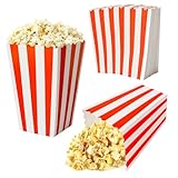 MIHURO 20 Stück Popcorn Tüten Popcorntüten Klein Candy Container Candy Boxen Papier Popcorn Eimer Pappe Snack Boxen für Kino Deko Partysnacks Bonbons Popcorn Geschenktüten Weihnachten